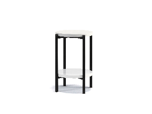 Konferenční stolek Sideria D (lesk bílý)