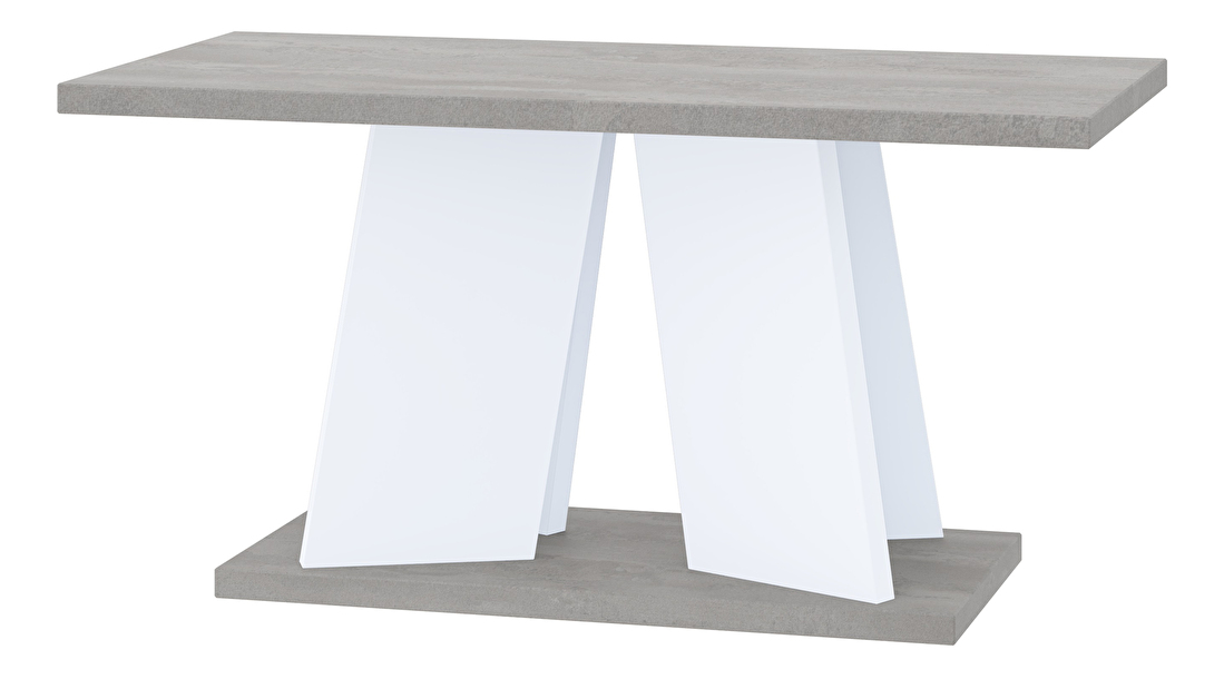 Konferenční stolek Mulnu (světle šedá + bílá)