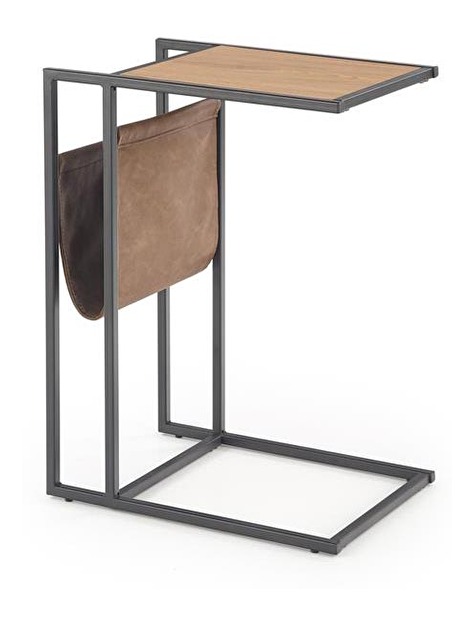 Konferenční stolek Cecil (dub zlatý + černá)