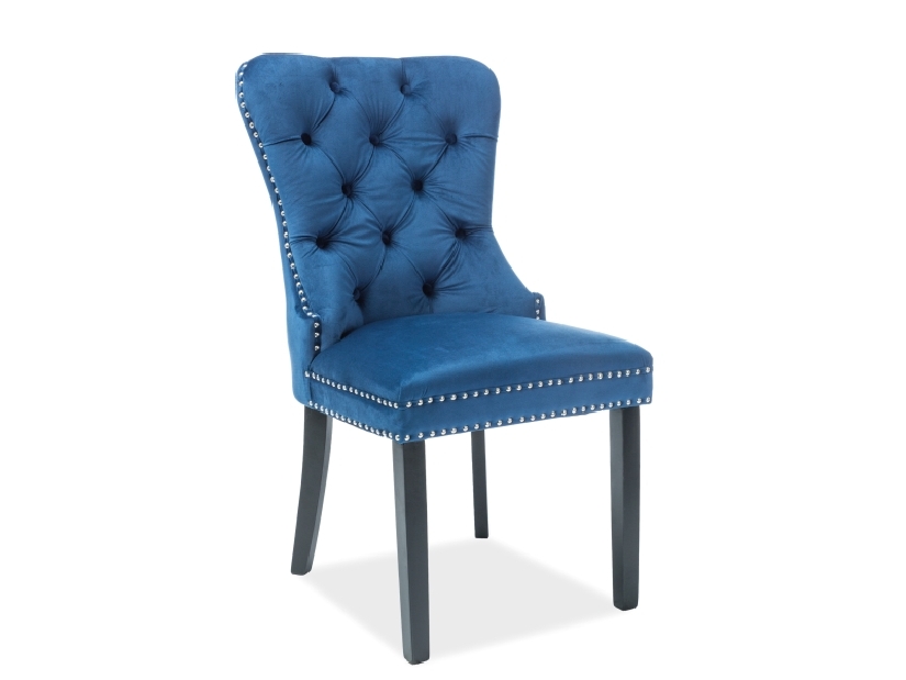 Jídelní židle Aurore Velvet (modrá)