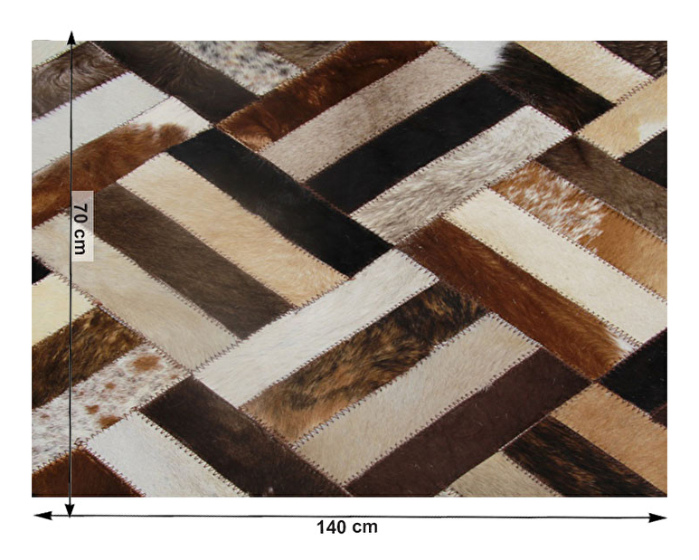 Kožený koberec 70x140 cm Koza typ 2
