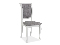 Jídelní židle Marti (šedá + bílá)