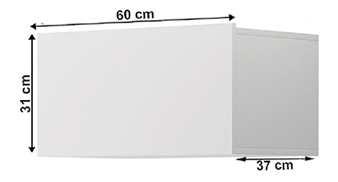 Závěsná skříňka Svaren ED 60 (bílá)