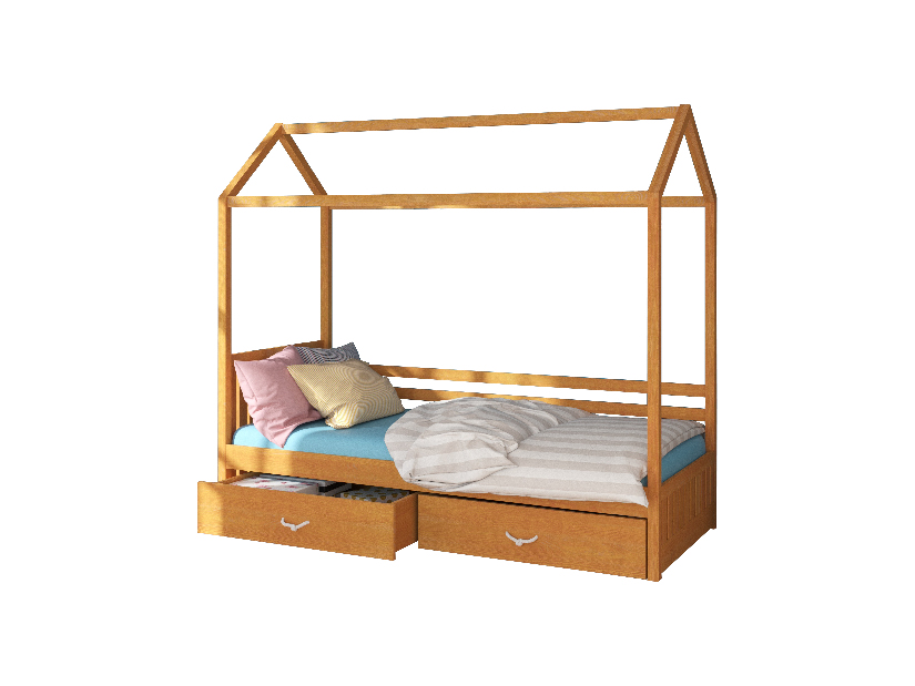Dětská postel 200x90 cm Rosie I (s roštem) (olše)