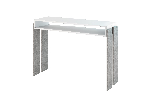 Konzolový stolek Ramea (bílá + kámen)