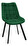 Jídelní židle Salma (tmavě zelená)