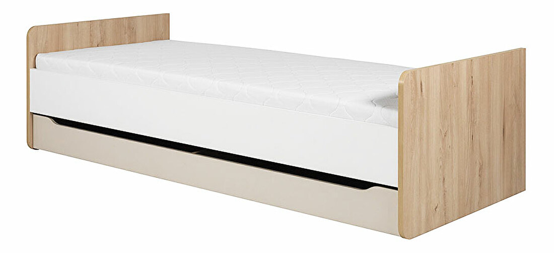 Jednolůžková postel 90 cm Smarden (s roštem, matrací a úl. prostorem)