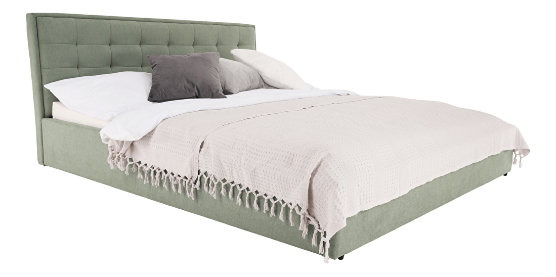 Manželská postel 180 cm Essie (s roštem) (mentolová)