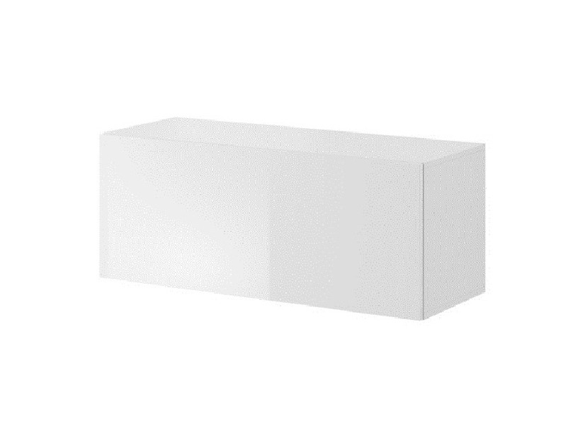 TV stolek/skříňka Viktor 01 (bílá + bílý lesk)