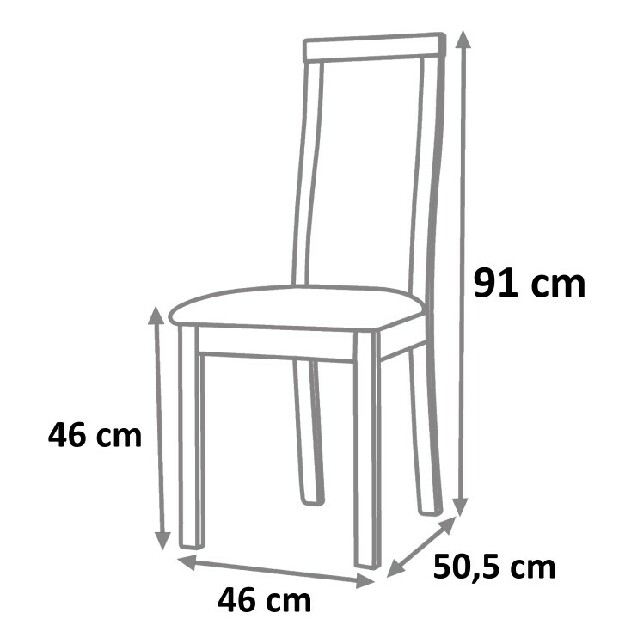 Jídelní židle Alfonzo 1 dub sonoma