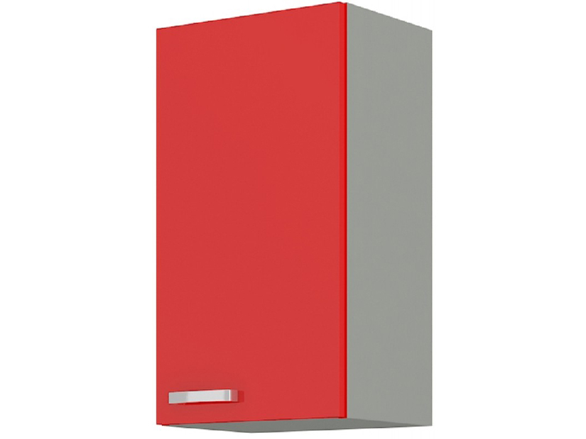 Horní kuchyňská skříňka Roslyn 40 G 72 1F (červená + šedá)