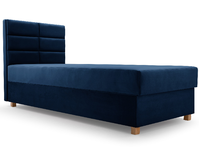  Jednolůžková postel 80 cm Picasso I (tmavě modrá) (s úl. prostorem a matrací)