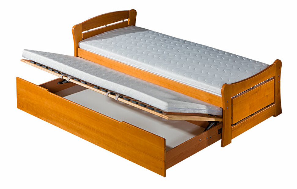 Rozkládací postel 90 cm Pauli 2 (s rošty a úl. prostorem)