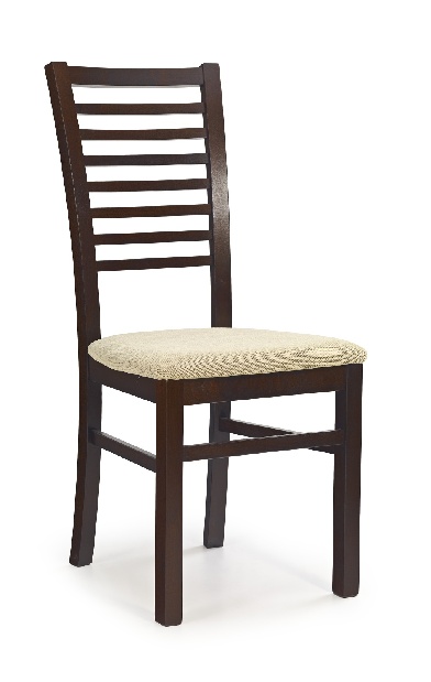 Jídelní židle Garret 6 Ořech tmavý + béžová
