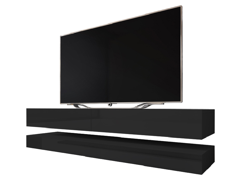 TV stolek Felisa (černý lesk + černá matná)