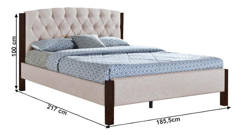 Manželská postel 180 cm Elena (s roštem)