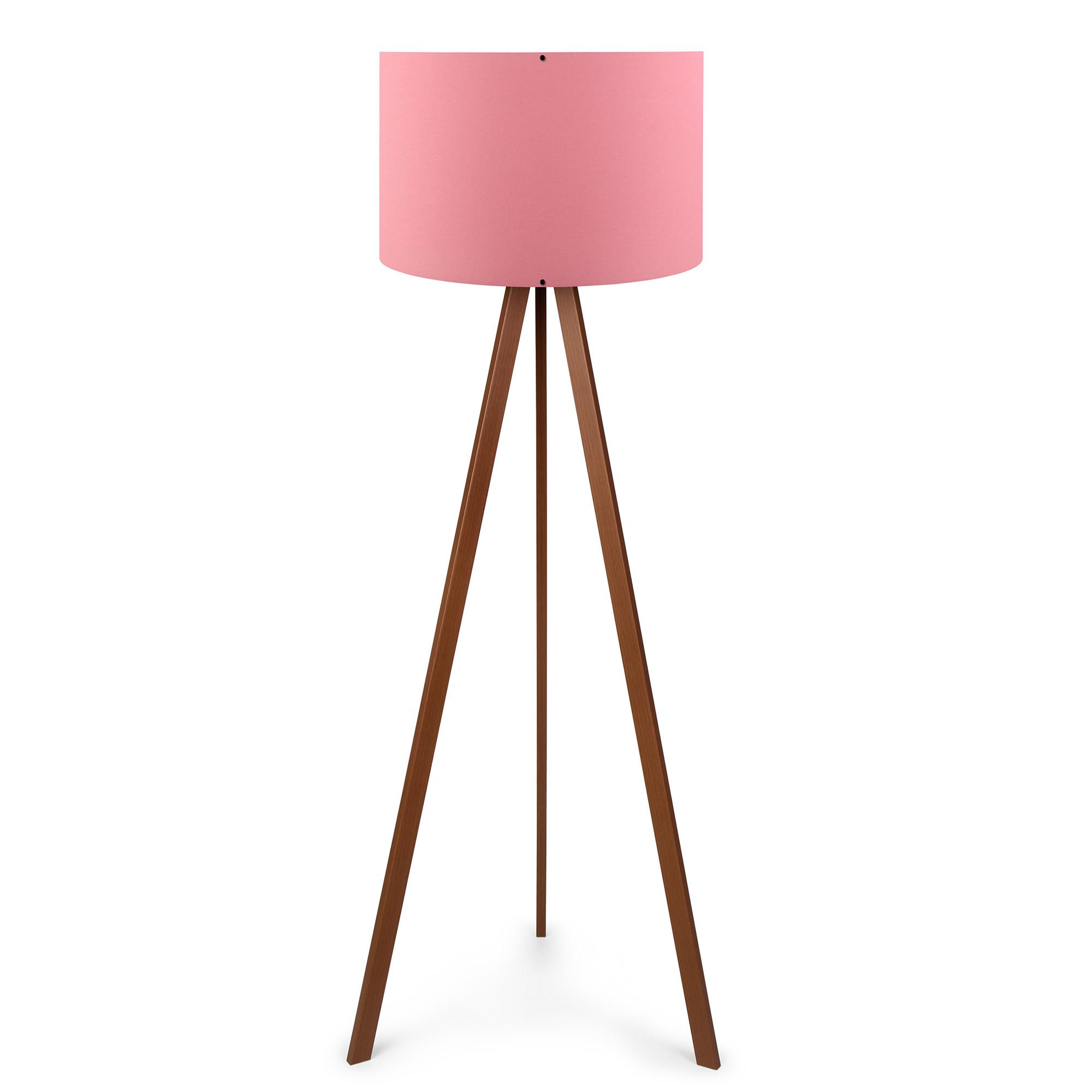 Stojanová lampa Comporollo 1 (růžová + hnědá)