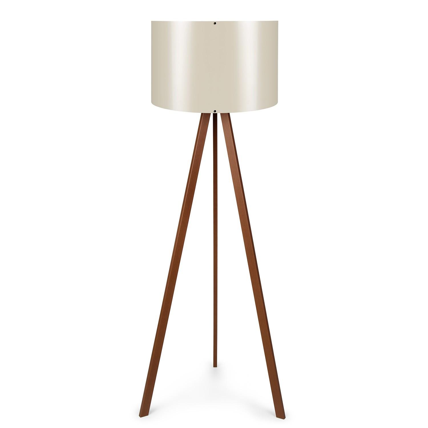 Stojanová lampa Comporollo 1 (hnědá + ecru)