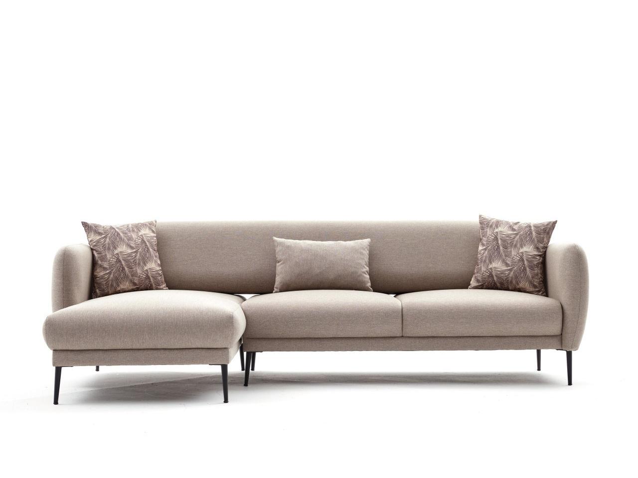 Rohová sedačka Victory (L) (krémová + černá)