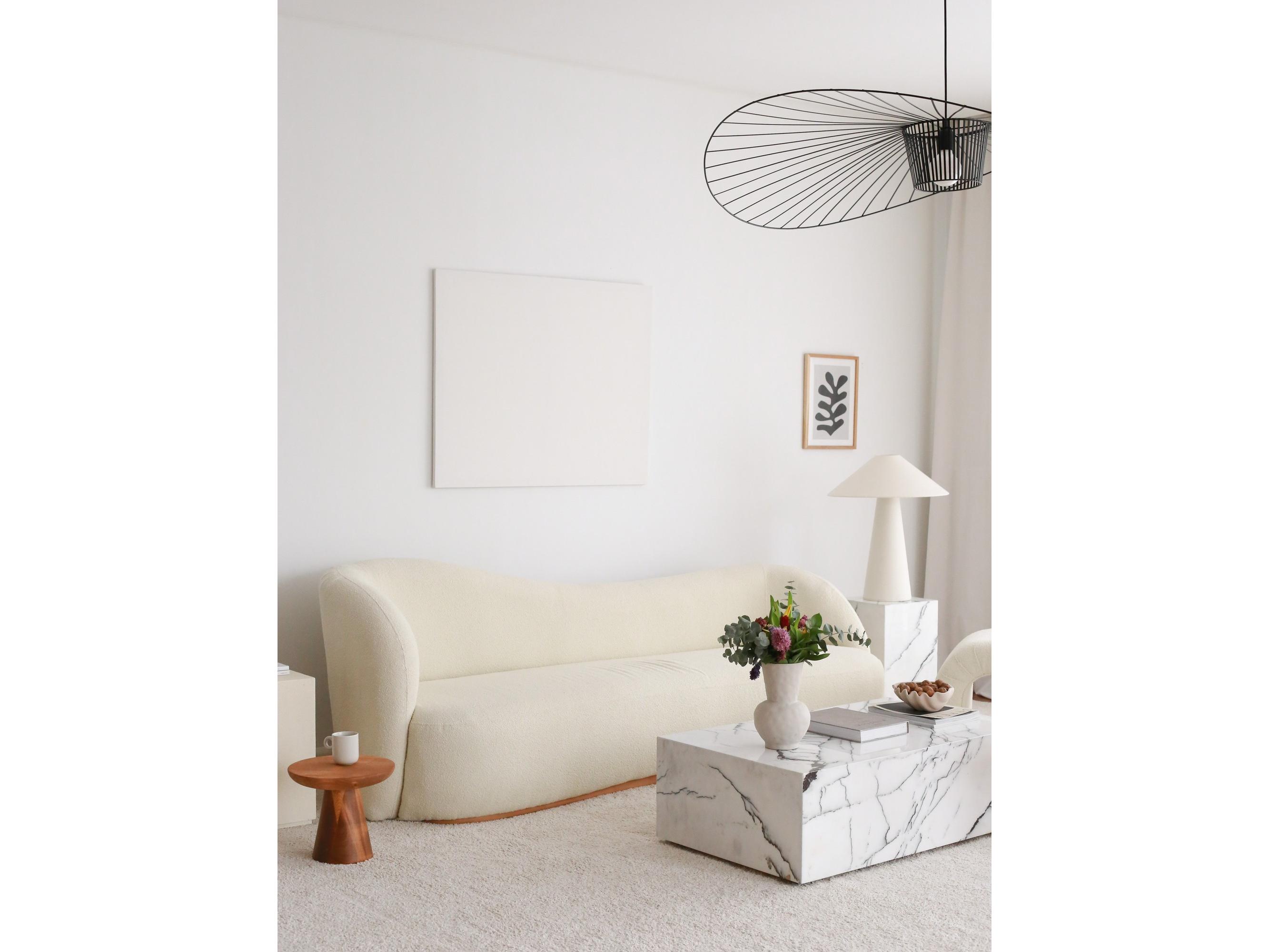 Pohovka trojsedačka Slenarzo (bílá)