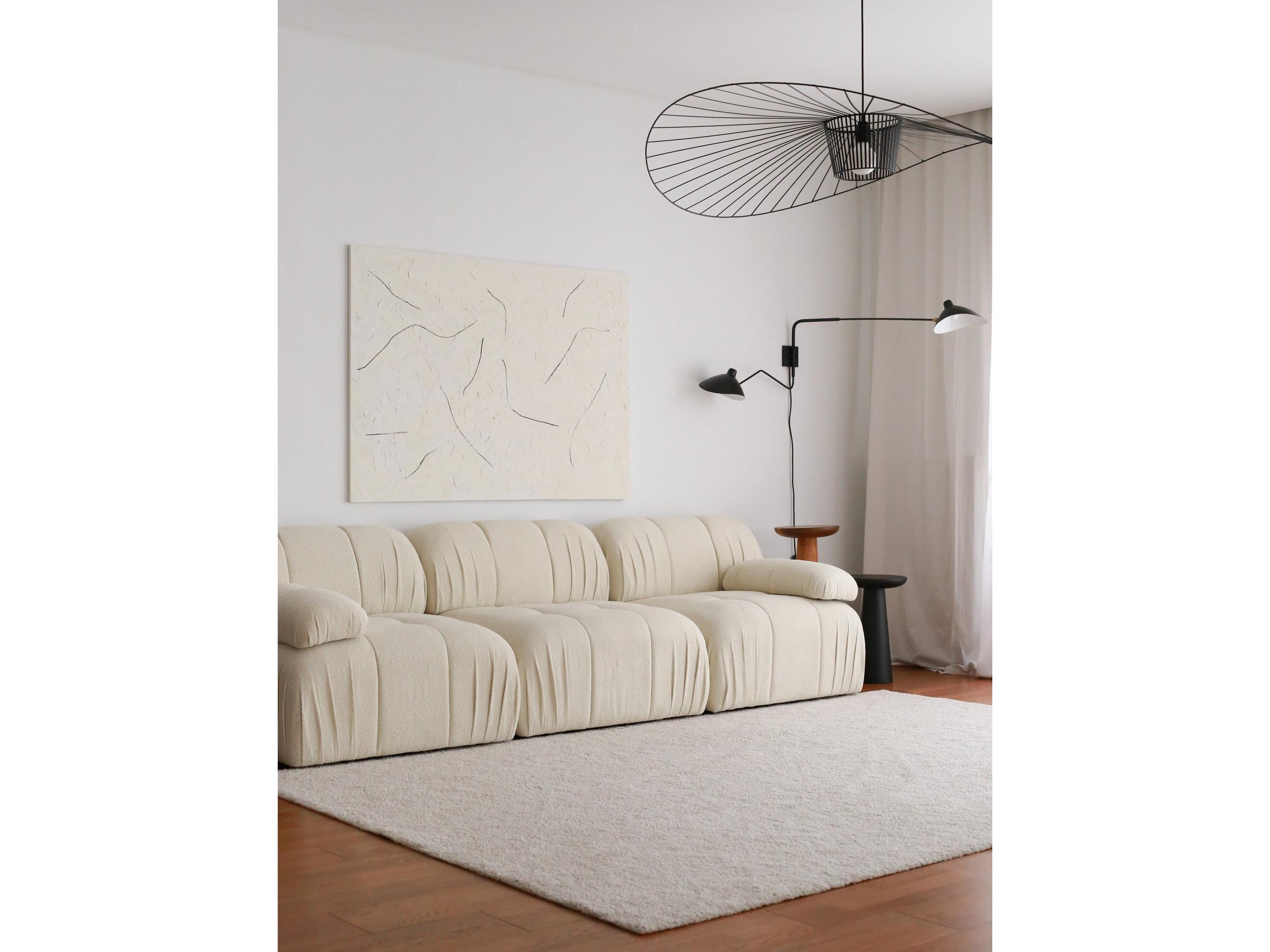 Pohovka trojsedačka Solorazzo 3 (bílá)