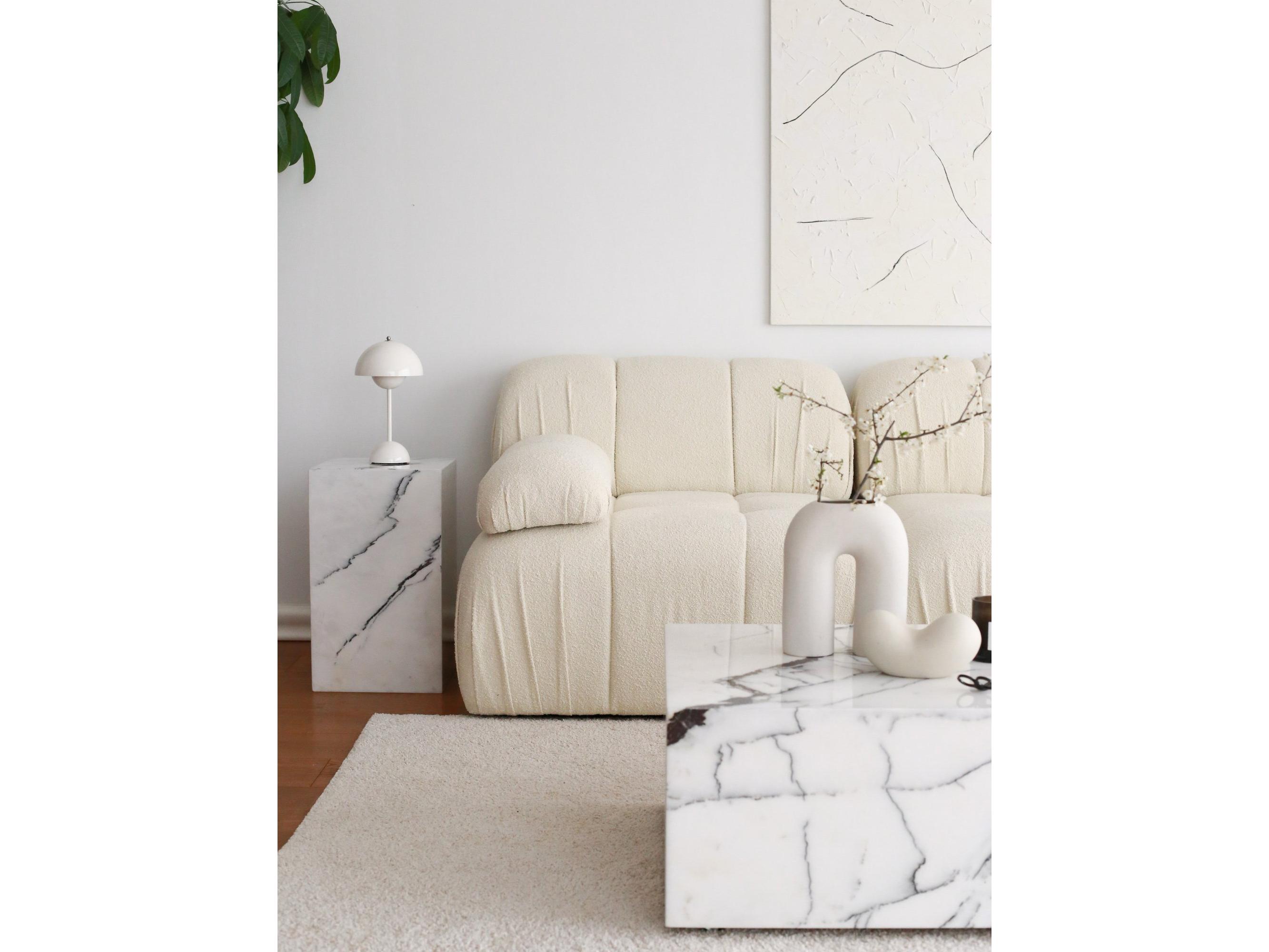 Pohovka trojsedačka Solorazzo 3 (bílá)