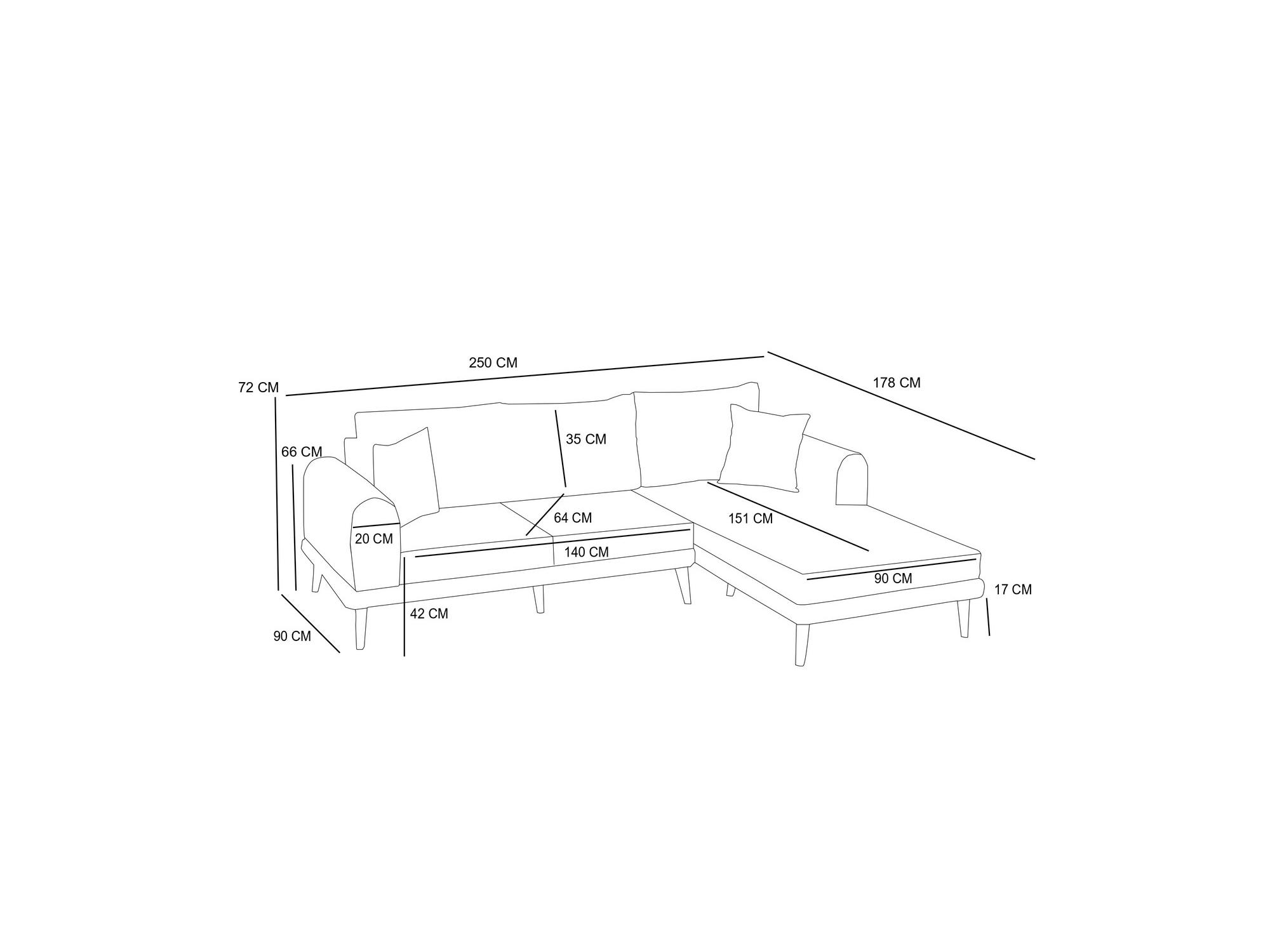 Rohová sedačka Sorenella (L) (šedá)