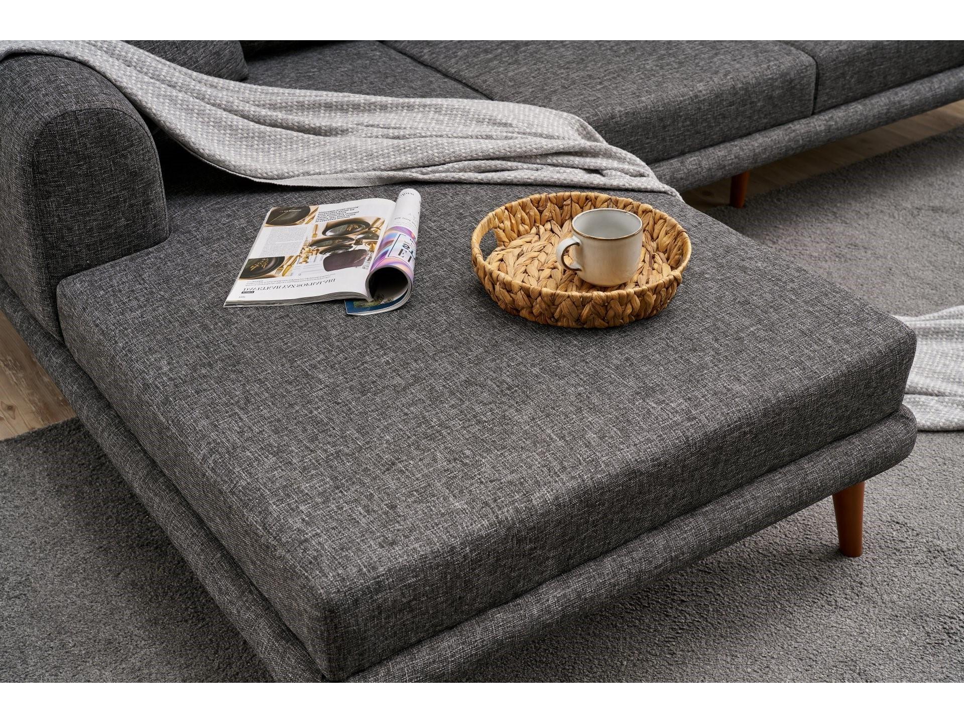 Rohová sedačka Sorenella (L) (antracit)