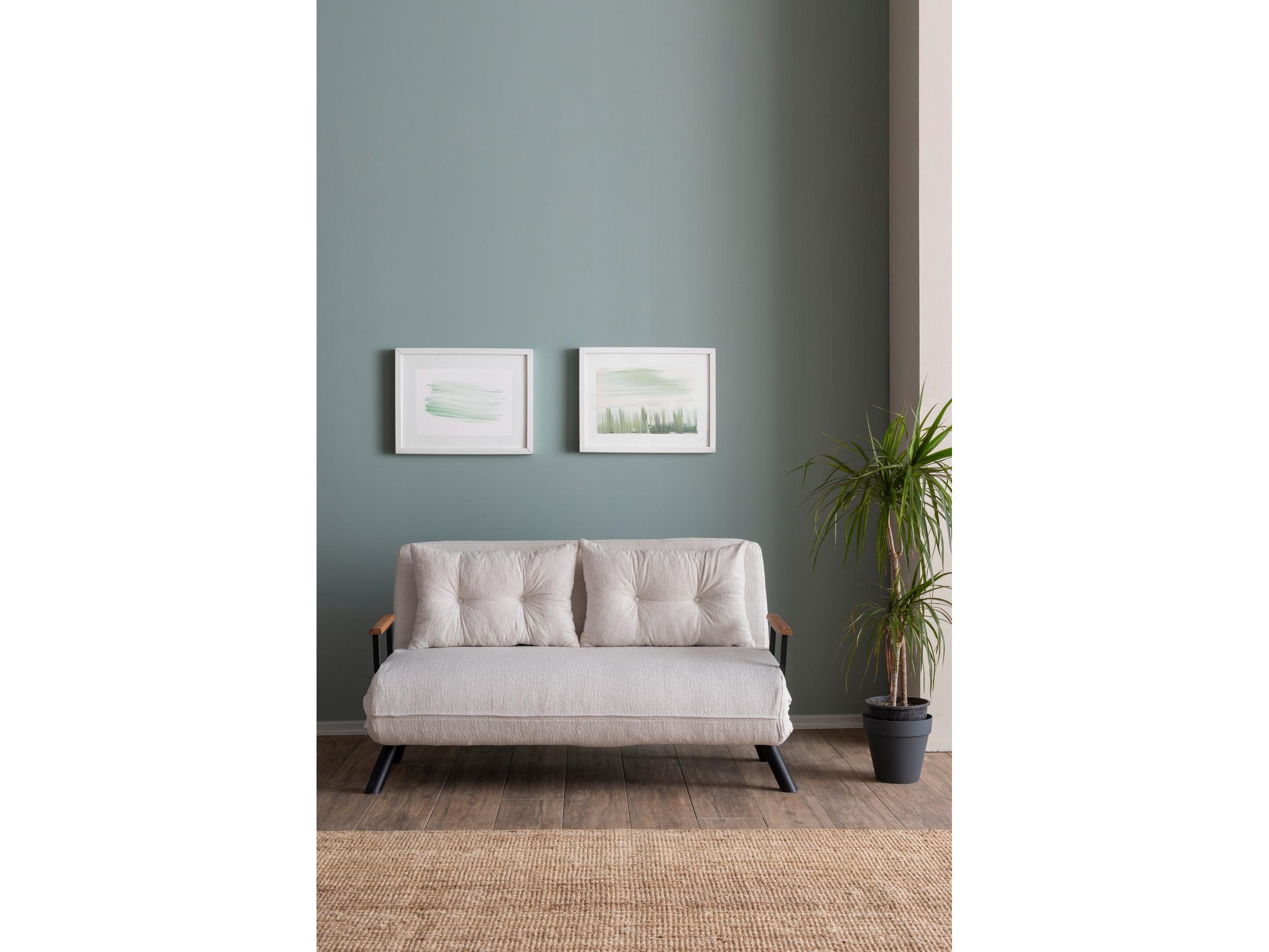 Pohovka futon Sandy (bílá)