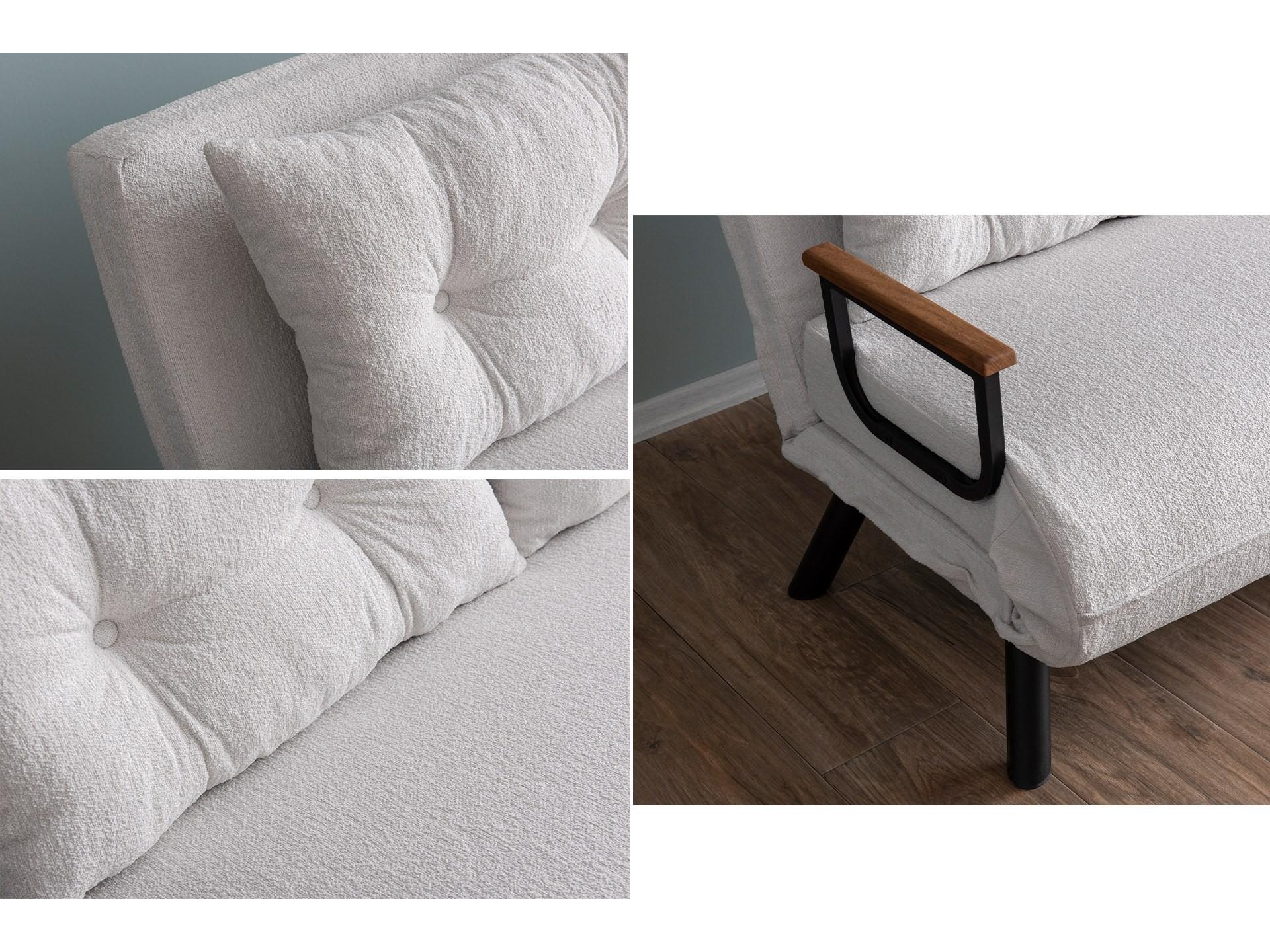 Pohovka futon Sandy (bílá)