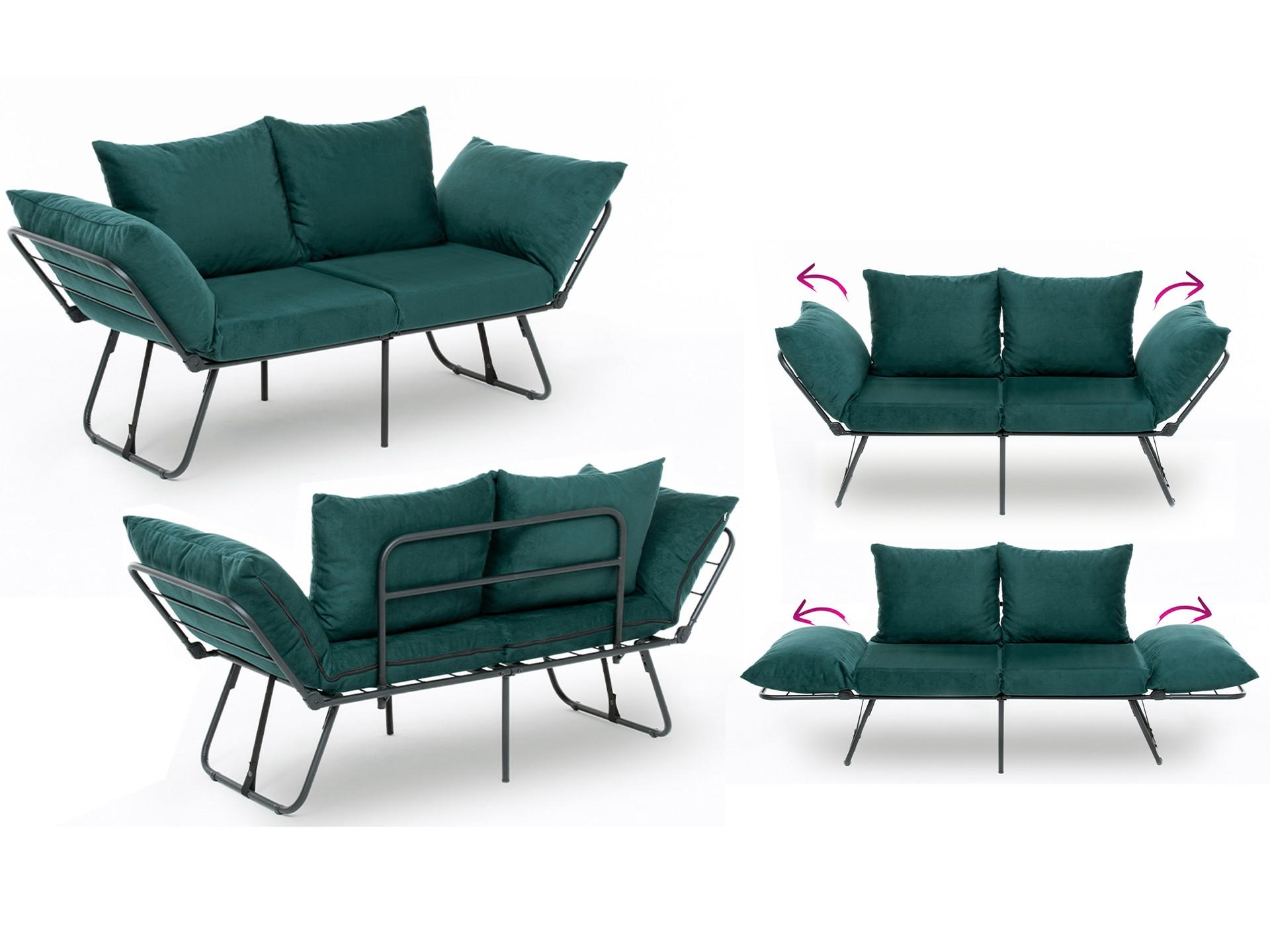 Pohovka dvousedačka Verve 2 (petrolejová)