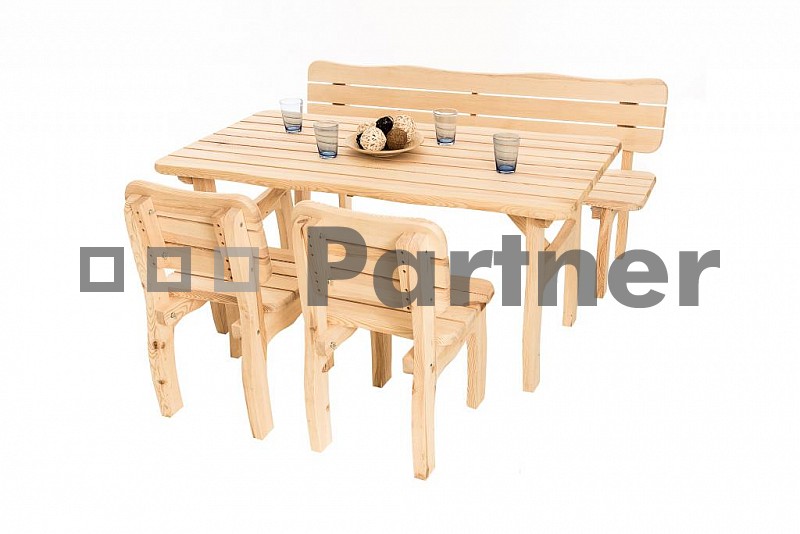 Zahradní sestava Viking 1+2+1 (Borovice masiv)