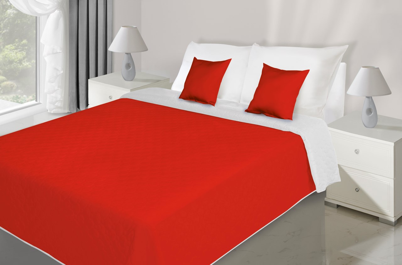 Přehoz na postel 240x220cm - Eurofirany - Jane (červená)