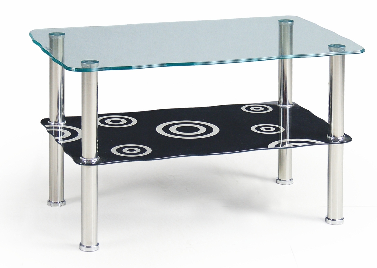 Konferenční stolek - Halmar - Gabriella (černá + chrom)