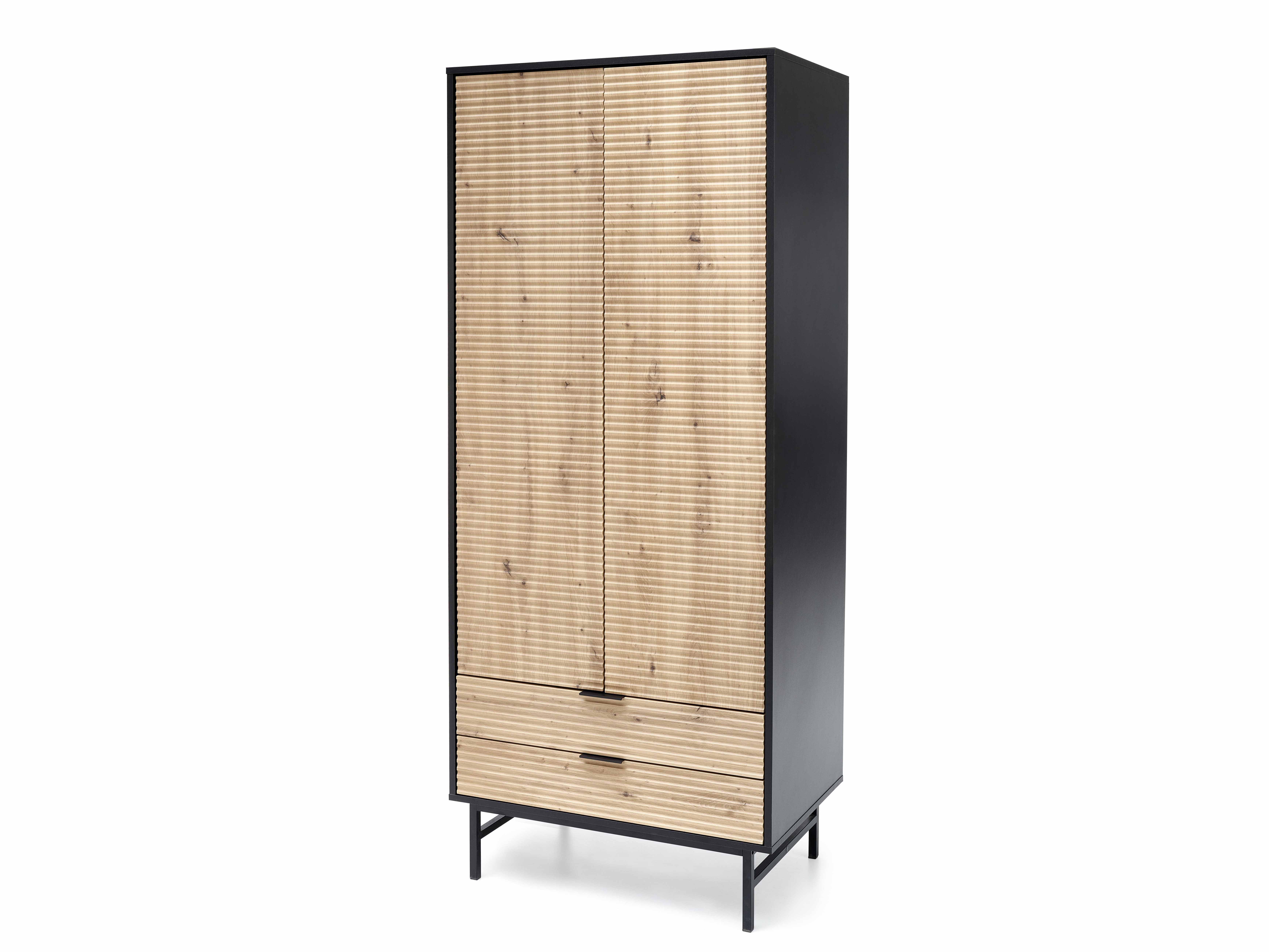 Šatní skříň 80 cm Melan (černá)