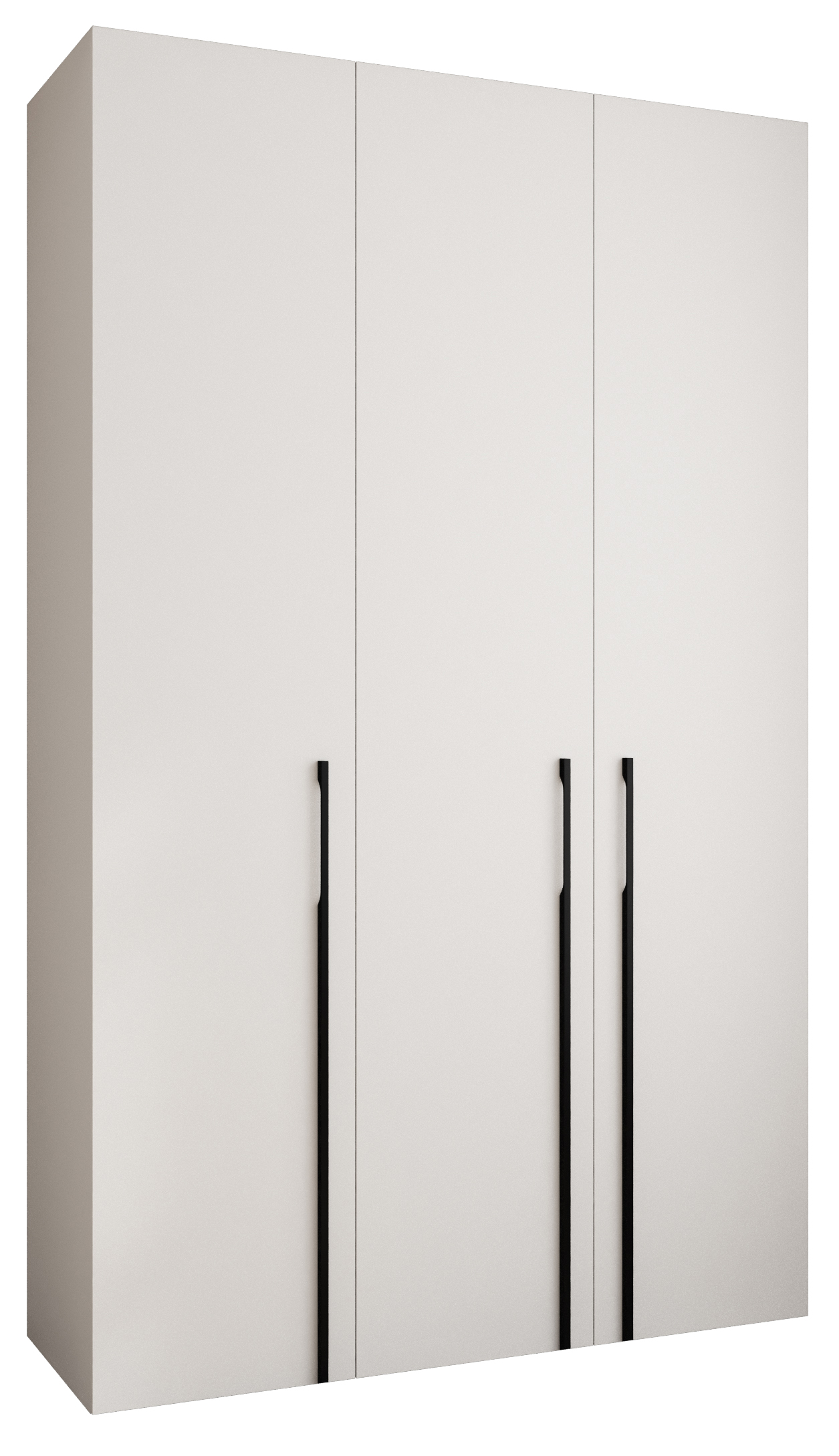 Šatní skříň 150 cm Carmela 50-3 (bílá + černá)