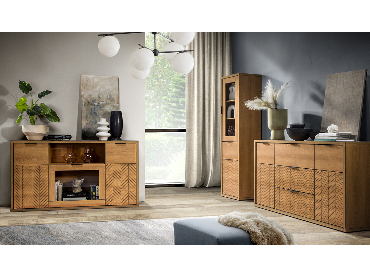 Šatní skříň Figaro 01 (dub karamelový)