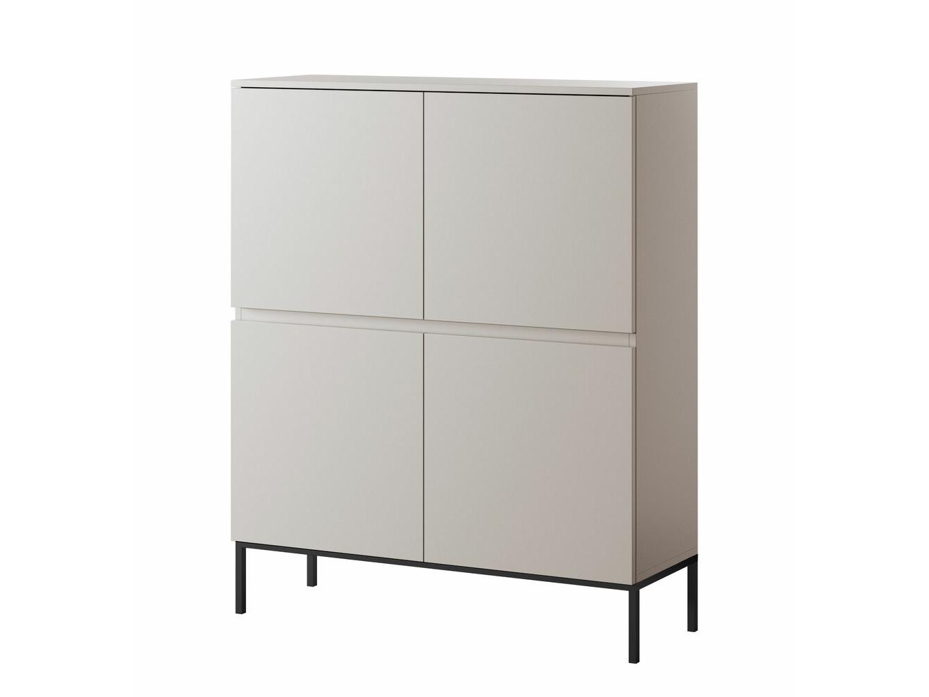 Skříňka Bennasi B1 (béžová + černá)