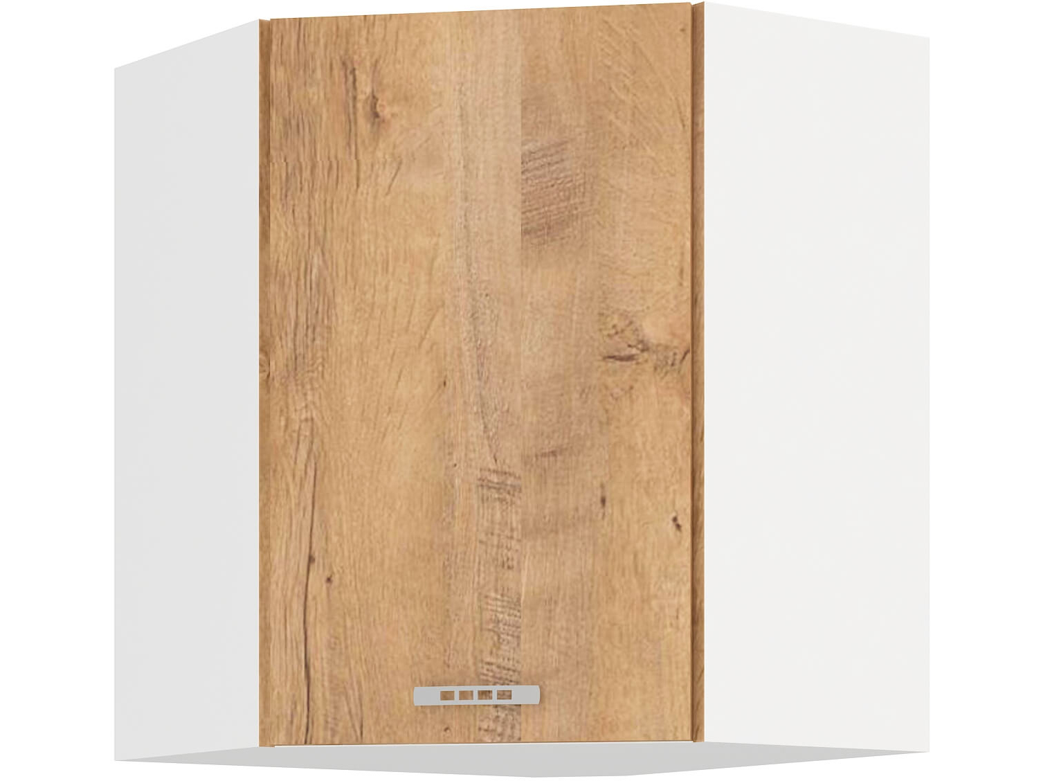 Rohová horní kuchyňská skříňka Sylrona 58 x 58 GN 72 1F (dub lefkas + bílá)