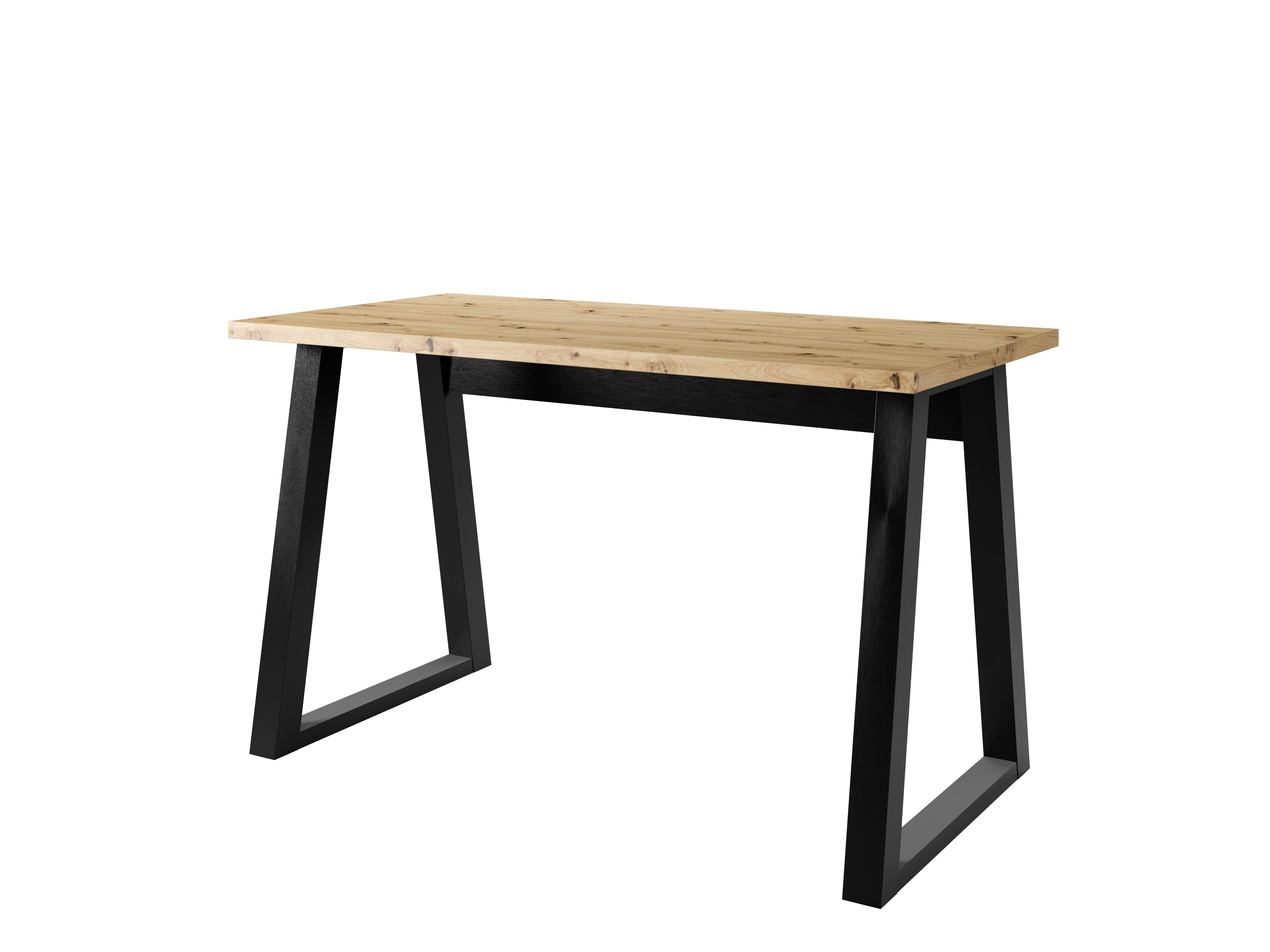 PC stolek Fentura (dub artisan + černá)