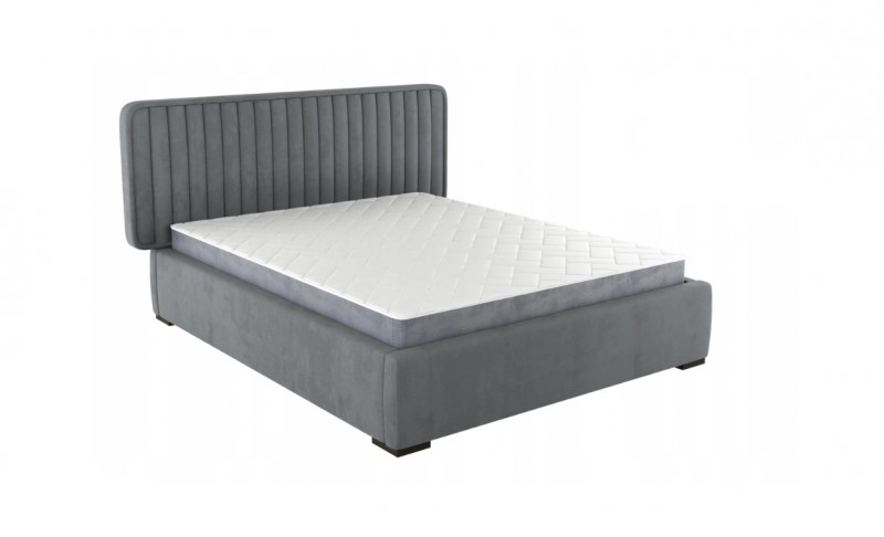 Čalouněná postel 140x200 cm - Aria (šedá)