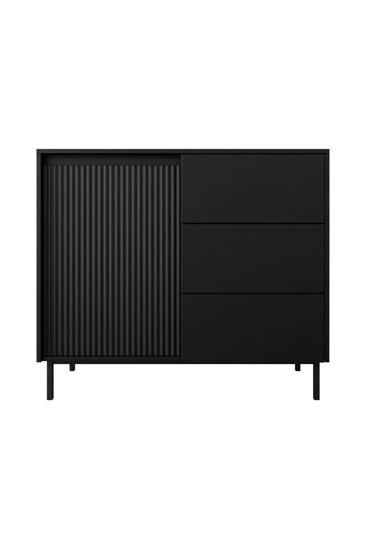 Komoda Somkera 1D3SZ (černá)