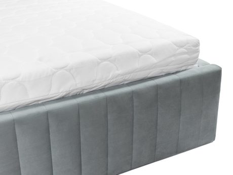 Manželská postel 180 cm Lentoa (modrá) (s roštem) (s úl. prostorem)