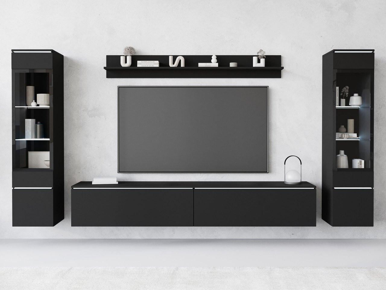 Nábytek do obývacího pokoje Selwyn II (grafit)