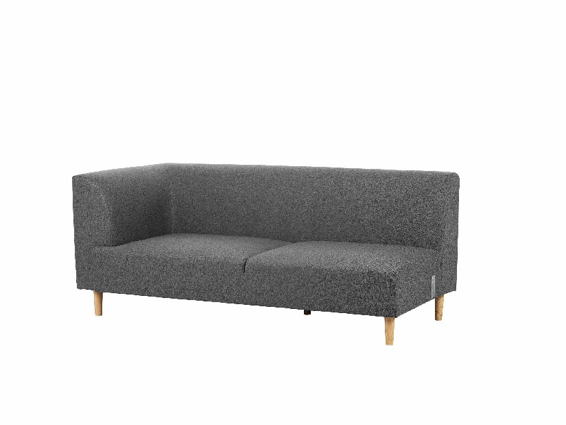 Rohová sedací souprava Ludvik (tmavě šedá) (P)