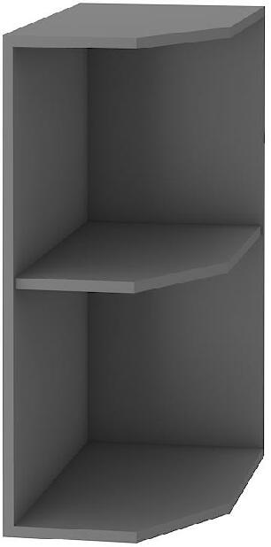 Dolní kuchyňský regál Oldie 30 D ZAK BB (korpus: antracit + fronta: old style)