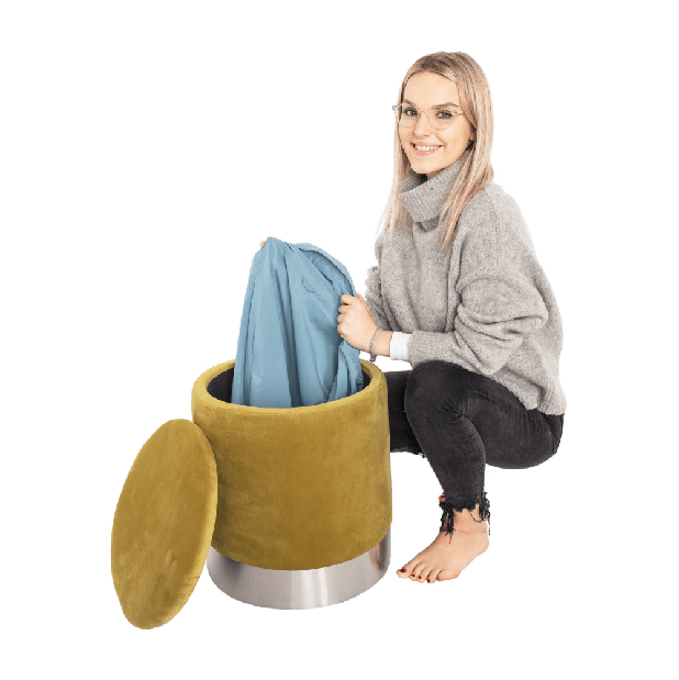 Taburet Darcy (žlutá)