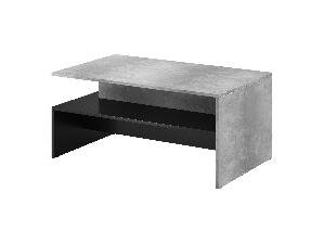 Konferenční stolek Barly Typ 99 (černá + světlý betón)