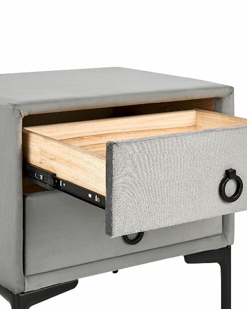 Noční stolek SANAZA (šedá)