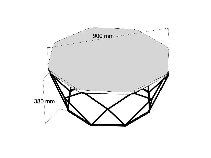 Konferenční stolek Dia (travertin)